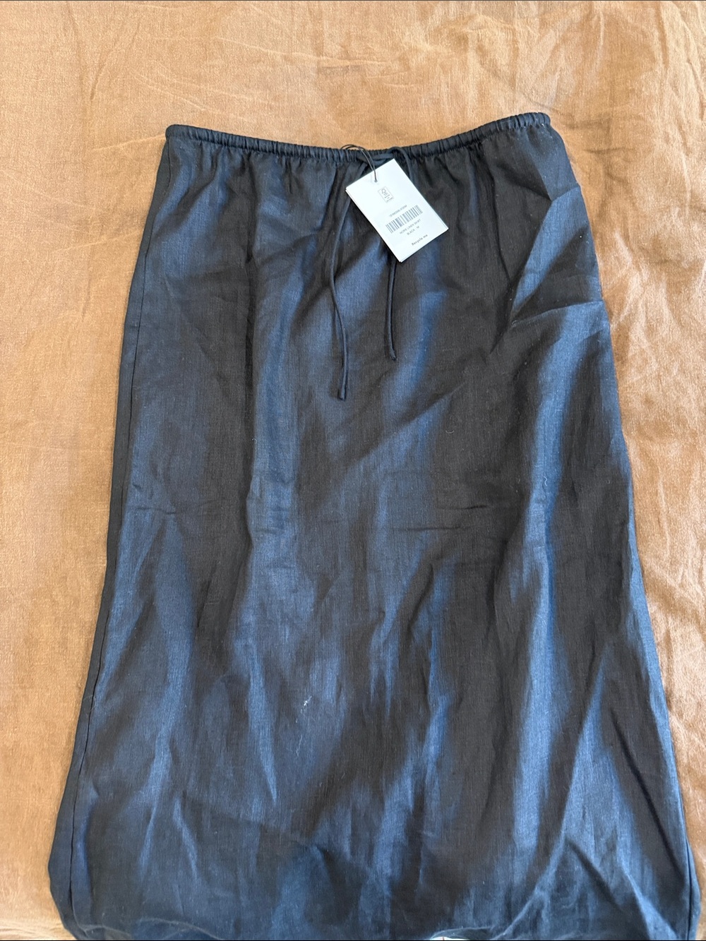 Reformation Norie Linen Skirt Black - Size M - Picture 3 of 3